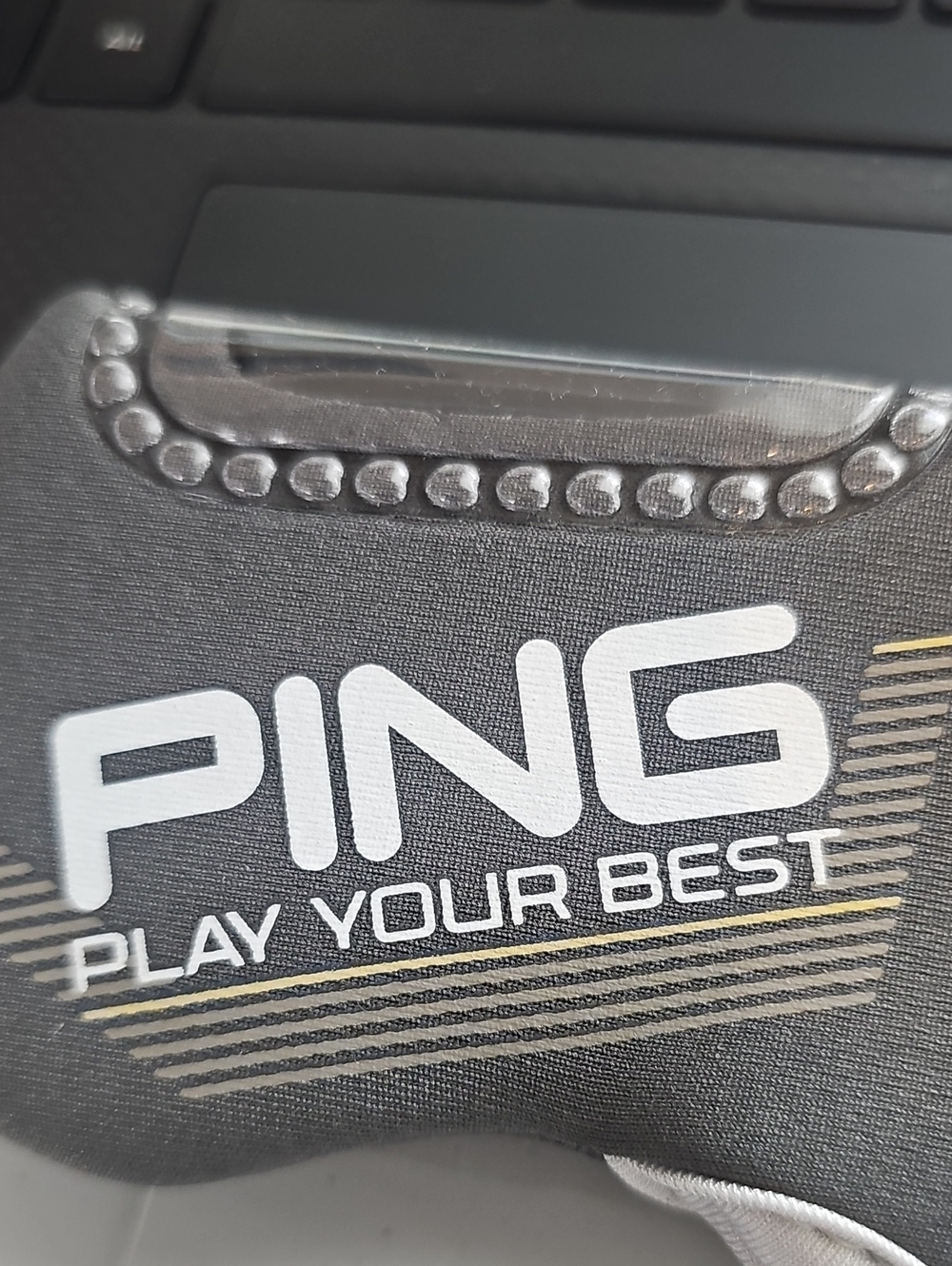 Ping Grey Window Gold Club Iron Cover Set of 9 pcs Cap Covers Outdoors Dog Fight